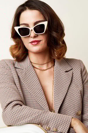 Zonnebril Cat Shades Bruin Metaal One size h5 Afbeelding2